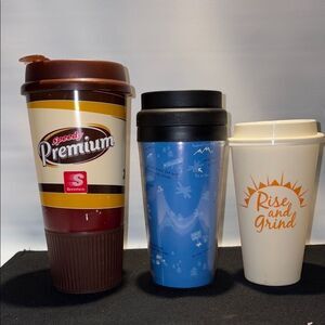 Three Travel mug